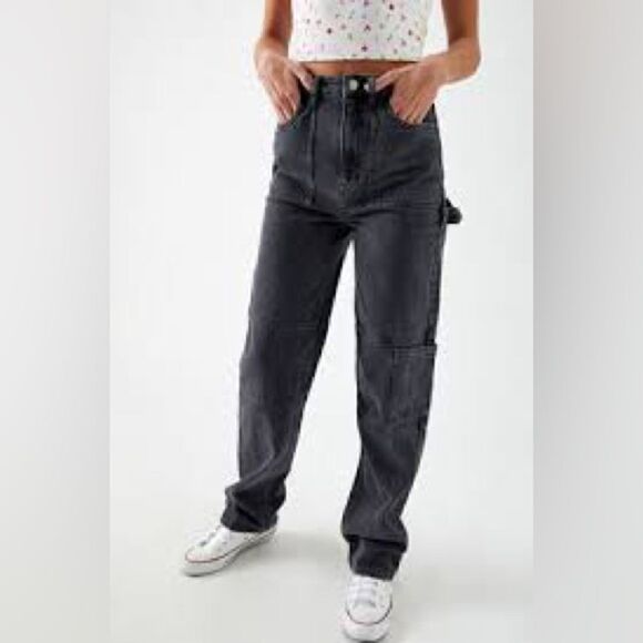 Pac Sun Gray Cargo Denim Size XS - Picture 10 of 10